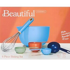 NEW Beautiful by Drew Kitchen Baking Set-Blue-Kitchenware